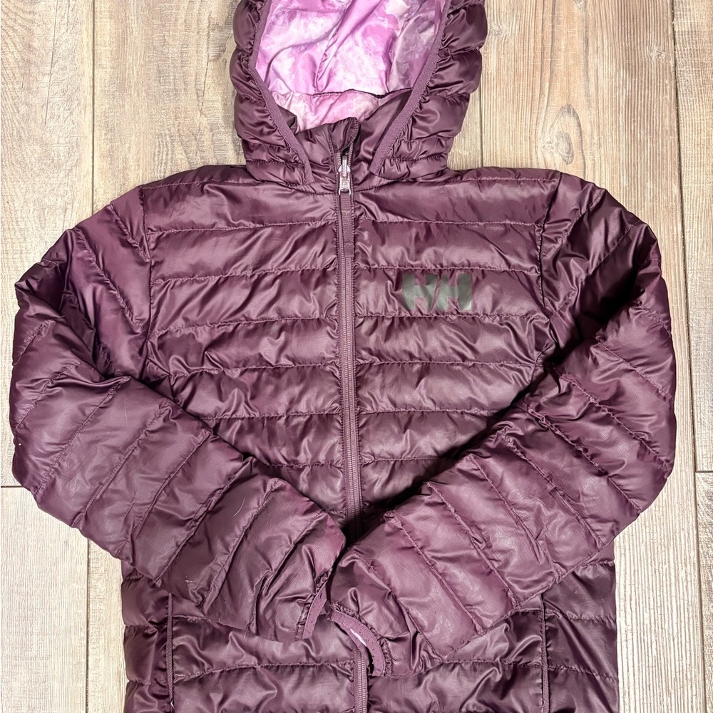 Helly Hansen Kids Puffer Jacket - Purple and Pink- Reversible size 12Y
